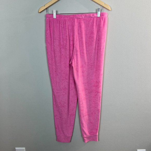 Juicy Couture Sleepwear Jogger Pants‎ Large Pink Studded Drawstring Lounge - Picture 5 of 9
